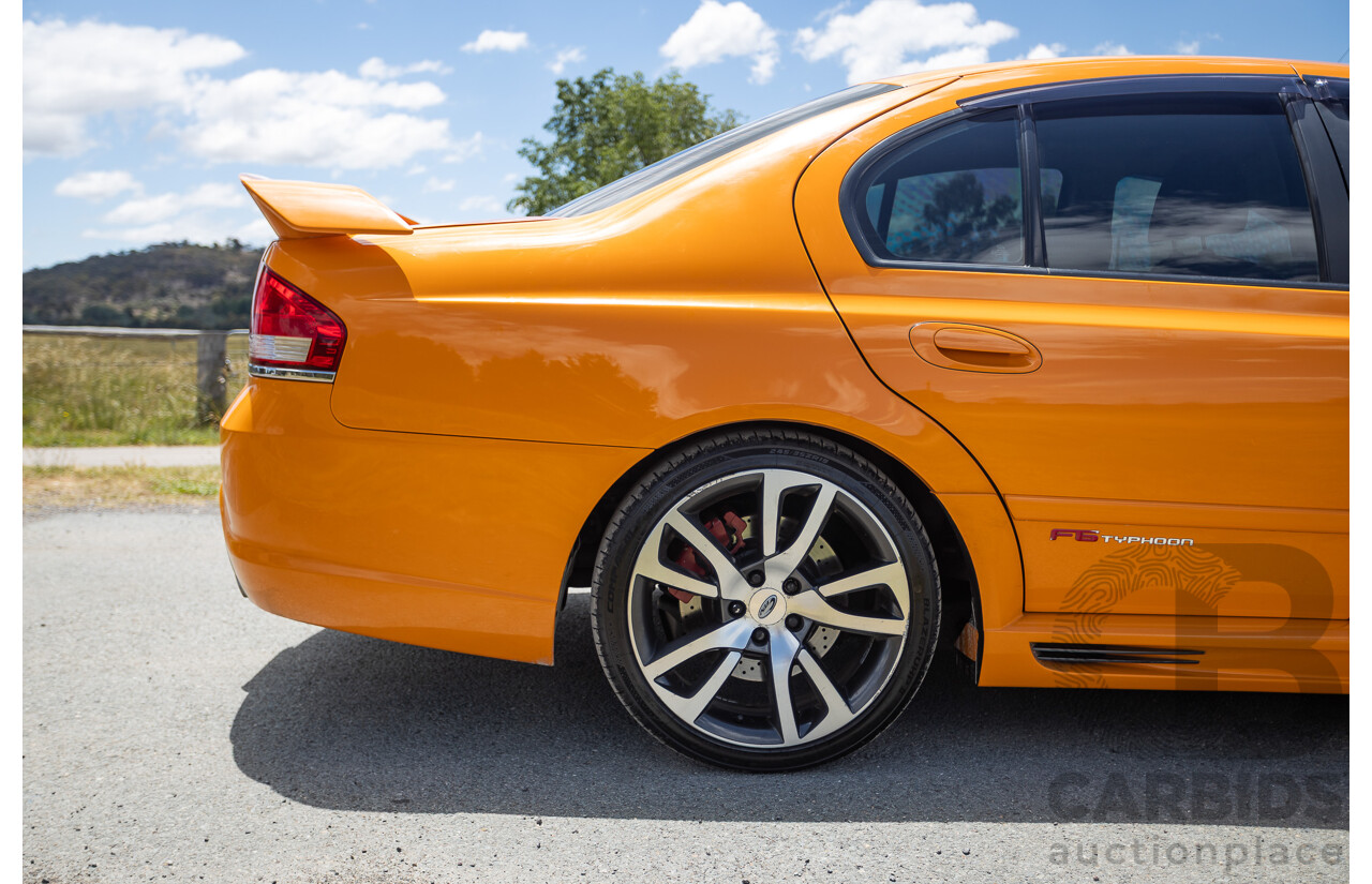 10/2006 Ford FPV F6 Typhoon BF MKII Build 007 4D Sedan Octane Orange Turbo 4.0L