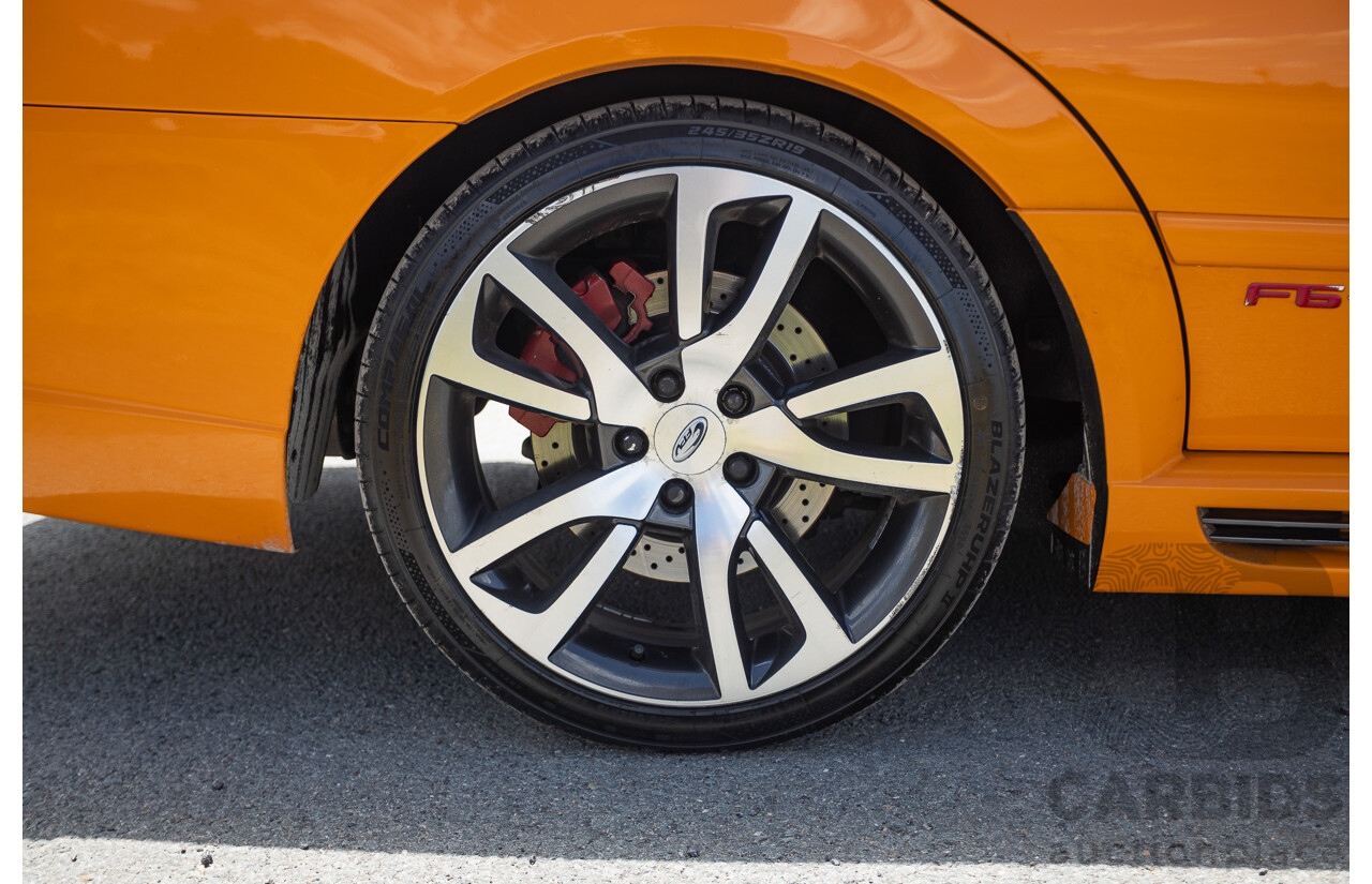 10/2006 Ford FPV F6 Typhoon BF MKII Build 007 4D Sedan Octane Orange Turbo 4.0L
