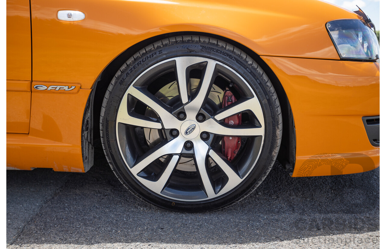 10/2006 Ford FPV F6 Typhoon BF MKII Build 007 4D Sedan Octane Orange Turbo 4.0L