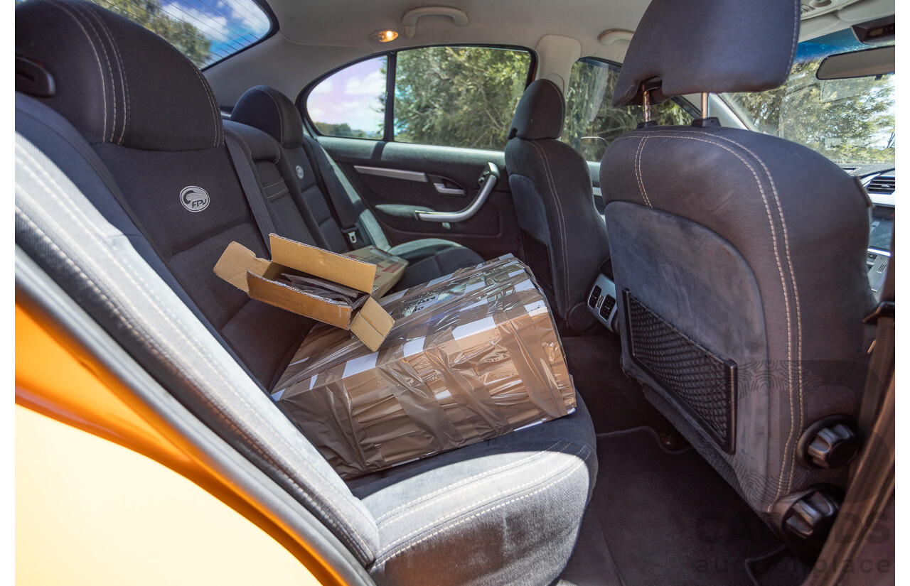 10/2006 Ford FPV F6 Typhoon BF MKII Build 007 4D Sedan Octane Orange Turbo 4.0L