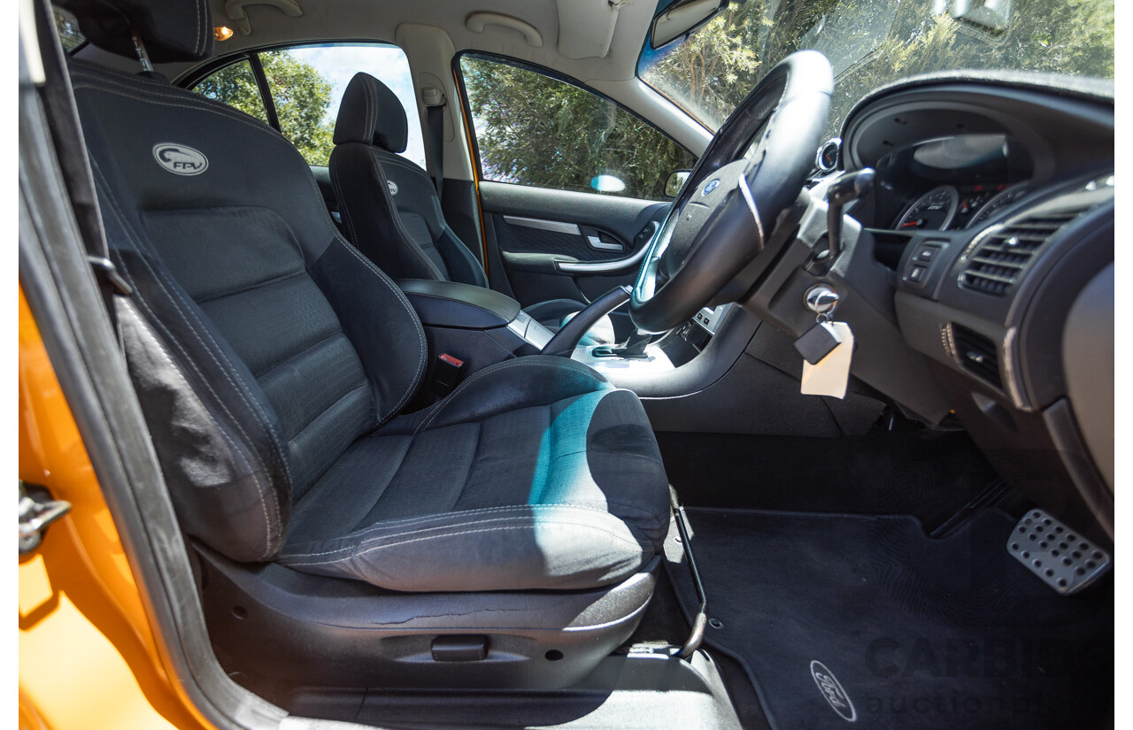 10/2006 Ford FPV F6 Typhoon BF MKII Build 007 4D Sedan Octane Orange Turbo 4.0L