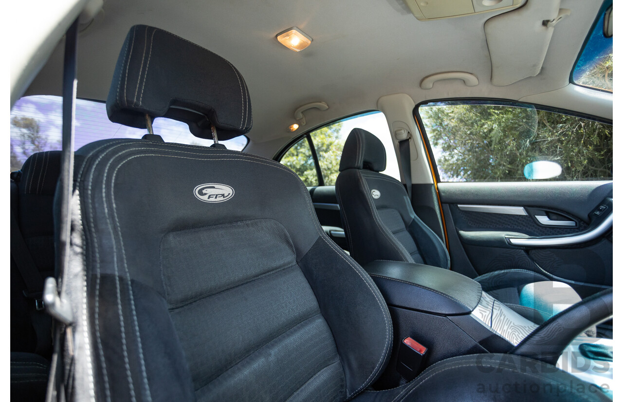 10/2006 Ford FPV F6 Typhoon BF MKII Build 007 4D Sedan Octane Orange Turbo 4.0L