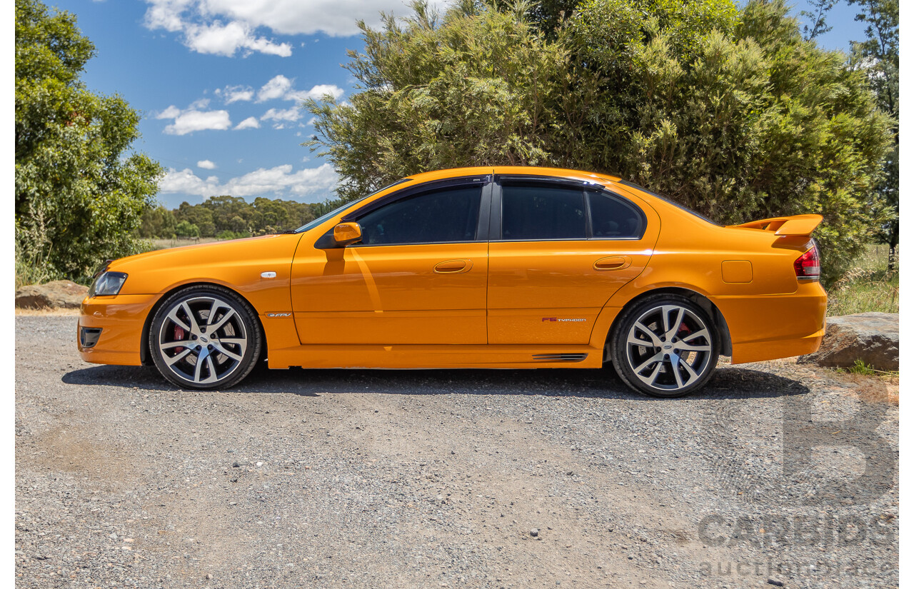 10/2006 Ford FPV F6 Typhoon BF MKII Build 007 4D Sedan Octane Orange Turbo 4.0L