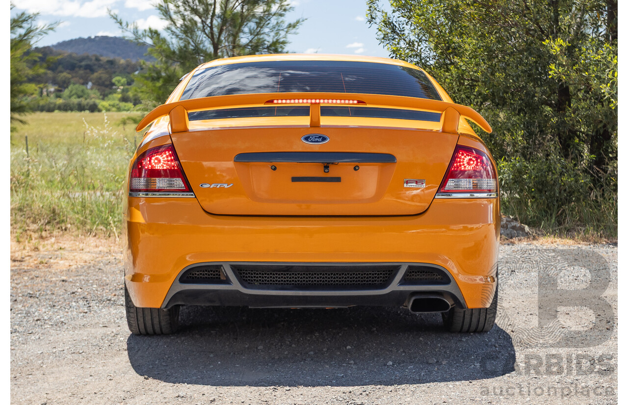 10/2006 Ford FPV F6 Typhoon BF MKII Build 007 4D Sedan Octane Orange Turbo 4.0L