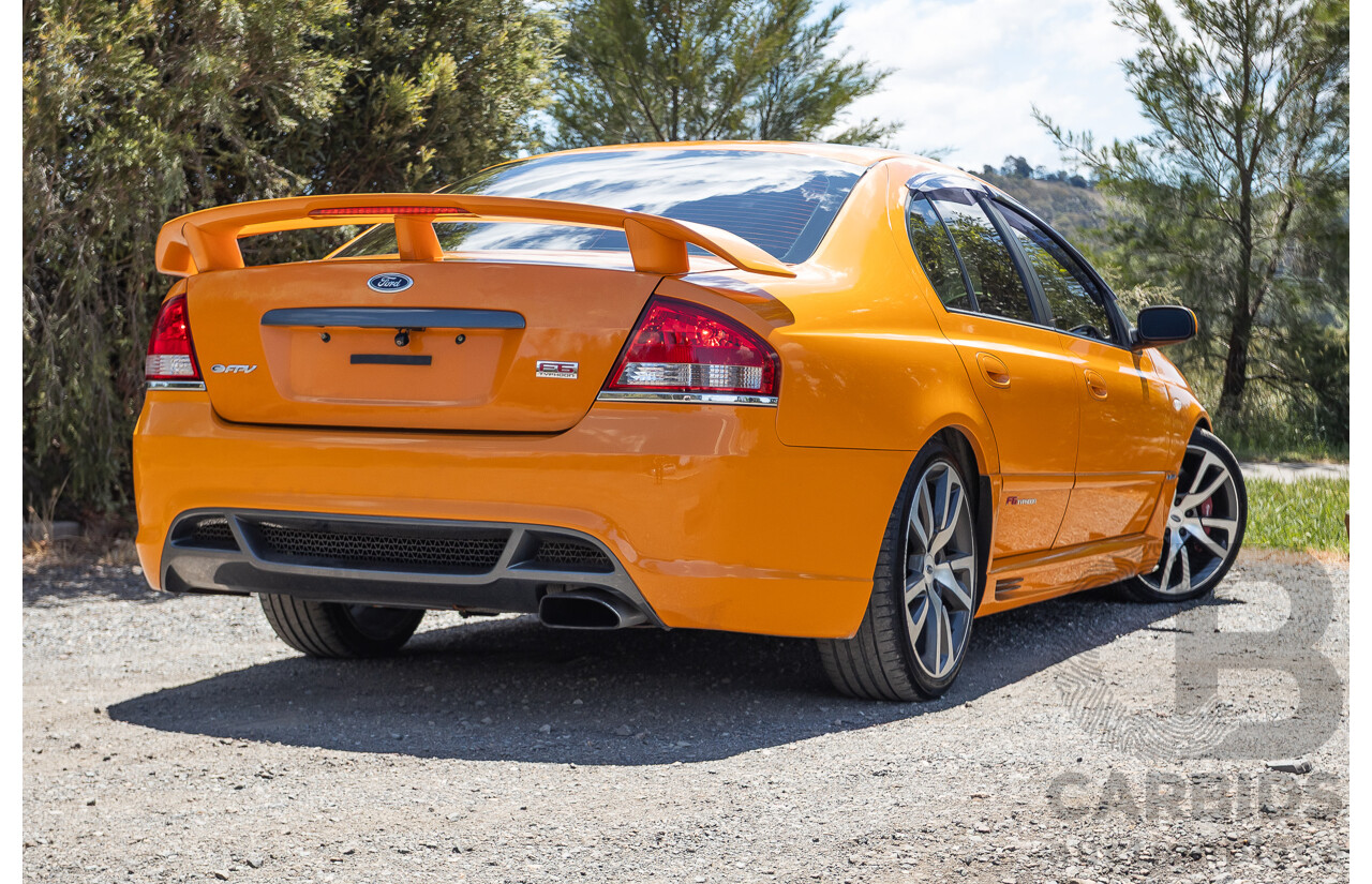 10/2006 Ford FPV F6 Typhoon BF MKII Build 007 4D Sedan Octane Orange Turbo 4.0L