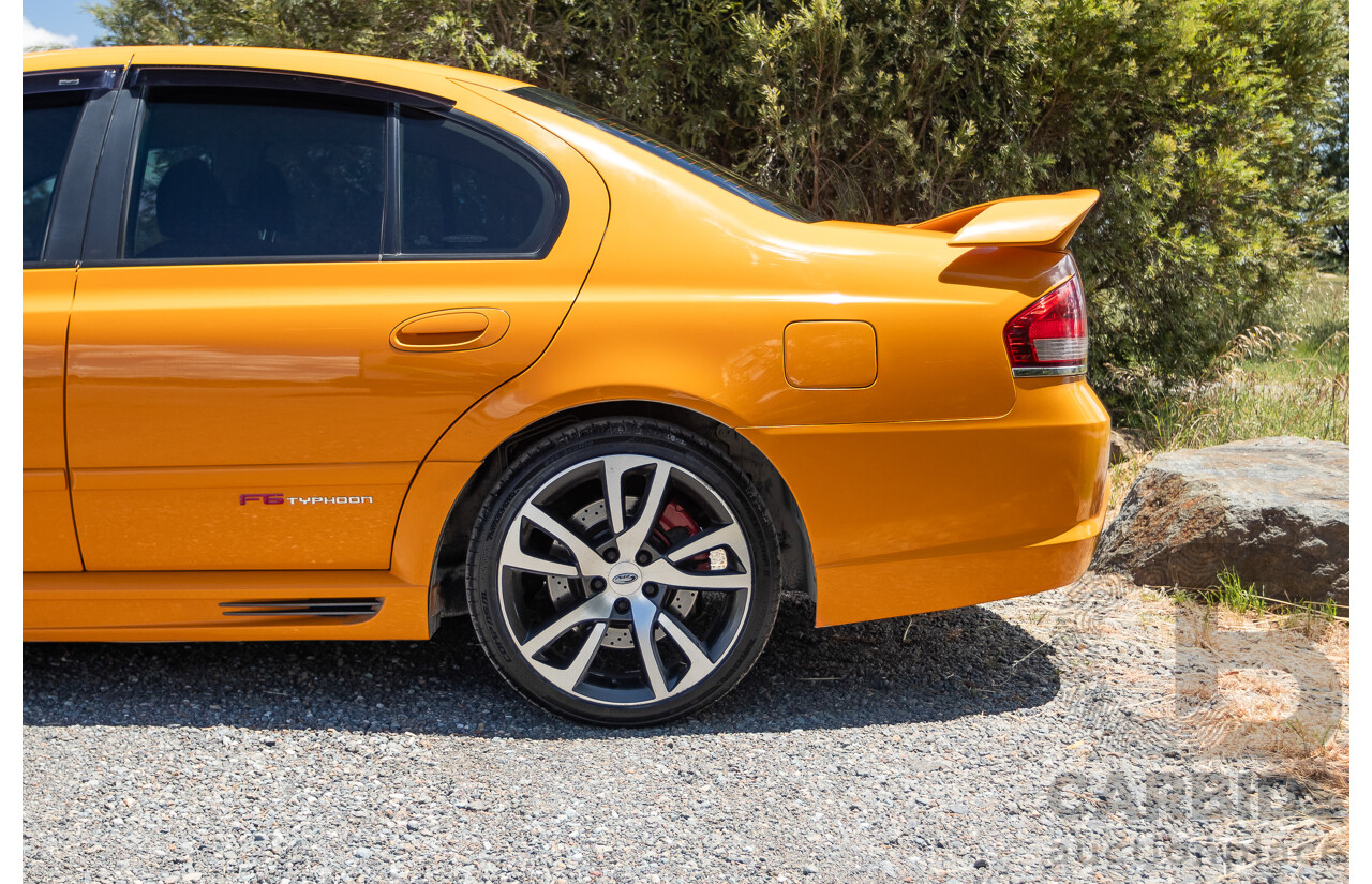 10/2006 Ford FPV F6 Typhoon BF MKII Build 007 4D Sedan Octane Orange Turbo 4.0L