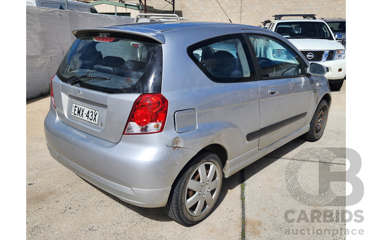 9/2007 Holden Barina  TK MY07 3d Hatchback Silver 1.6L