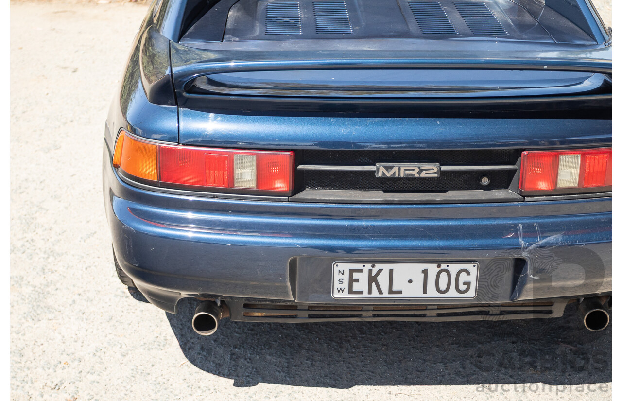 8/1990 Toyota MR2 RWD 2D Targa Coupe Blue 2.0L