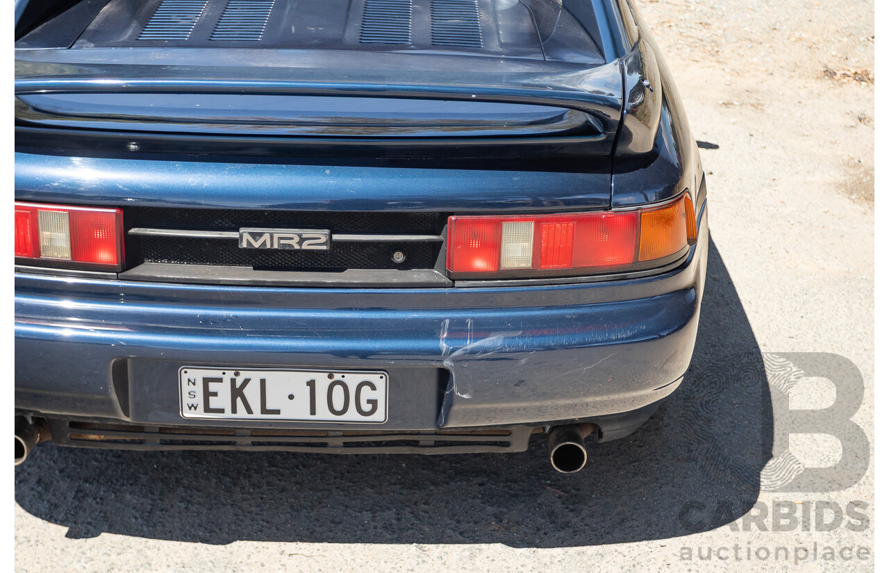 8/1990 Toyota MR2 RWD 2D Targa Coupe Blue 2.0L