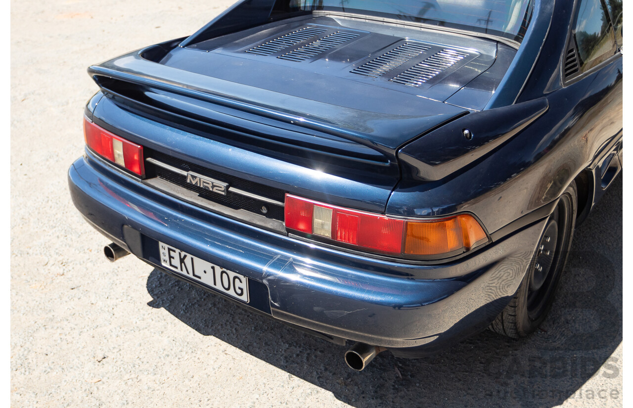 8/1990 Toyota MR2 RWD 2D Targa Coupe Blue 2.0L