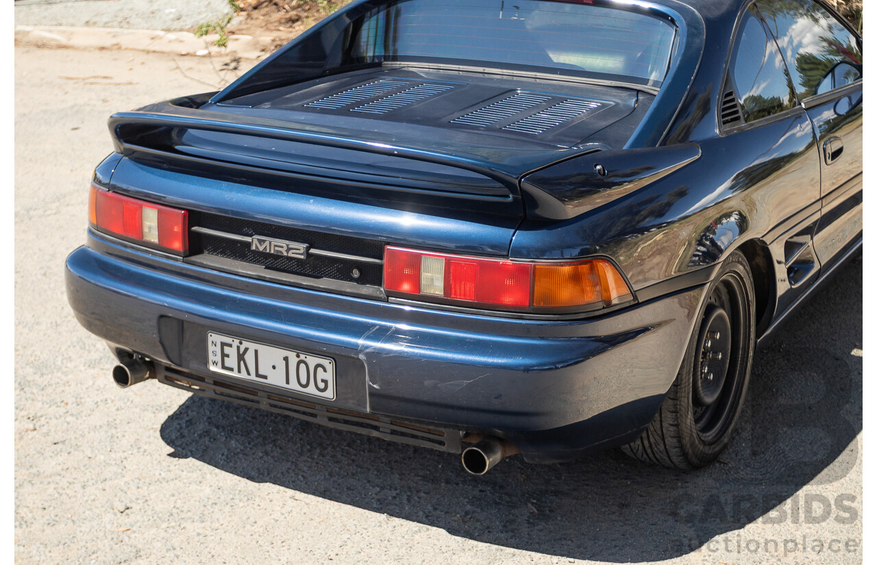 8/1990 Toyota MR2 RWD 2D Targa Coupe Blue 2.0L