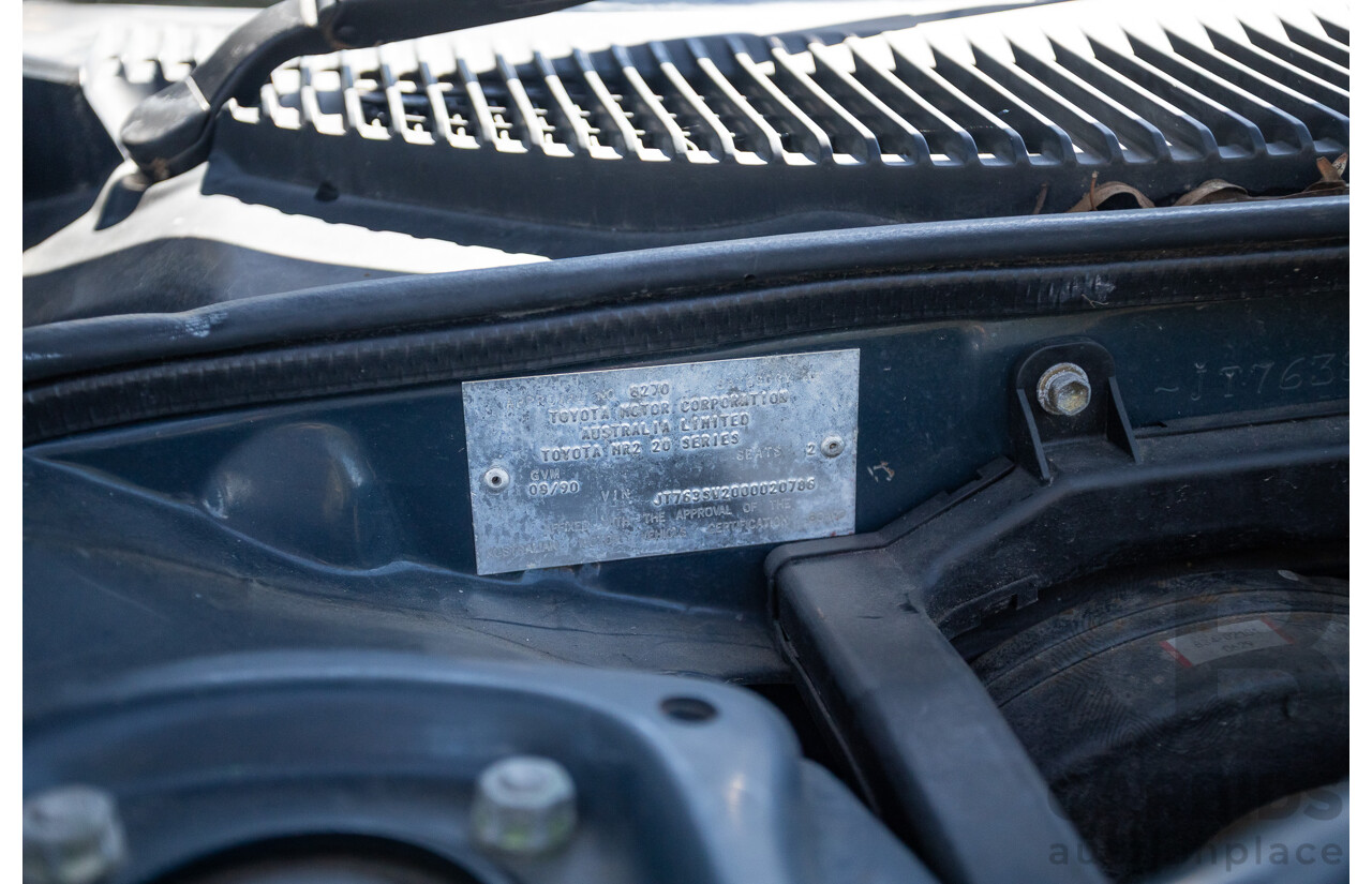 8/1990 Toyota MR2 RWD 2D Targa Coupe Blue 2.0L