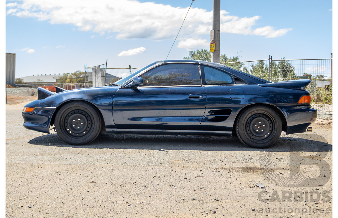 8/1990 Toyota MR2 RWD 2D Targa Coupe Blue 2.0L