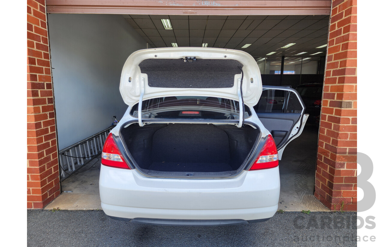 3/2008 Nissan Tiida ST C11 MY07 4d Sedan White 1.8L