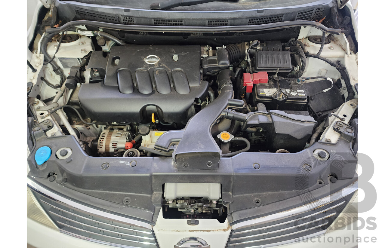 3/2008 Nissan Tiida ST C11 MY07 4d Sedan White 1.8L