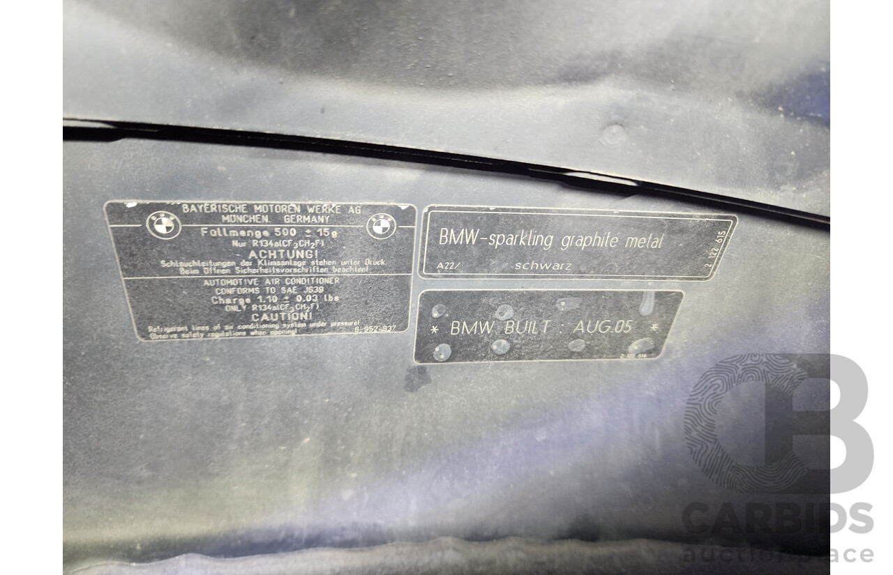 10/2005 Bmw 3 25i E90 4d Sedan Grey 2.5L