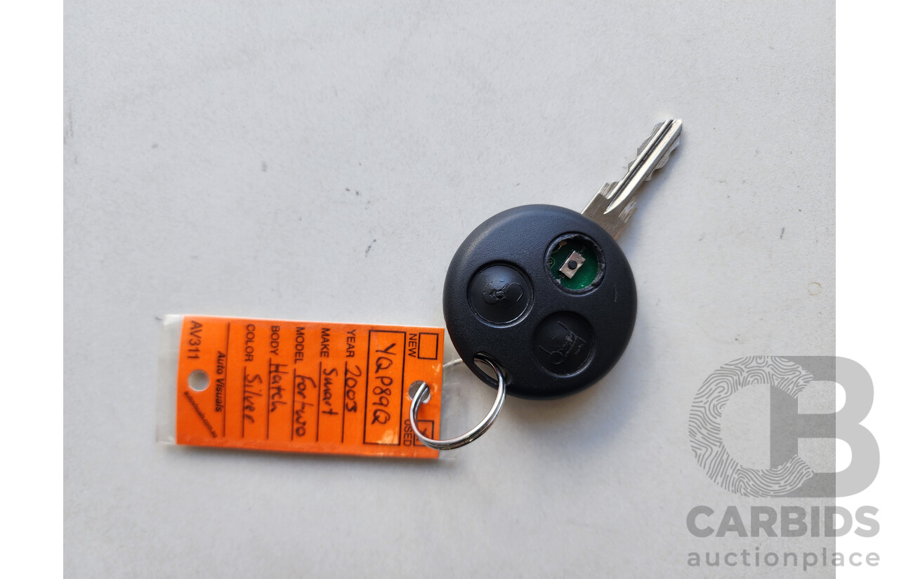 11/2003 Smart City Coupe   2d Coupe Grey 0.7L