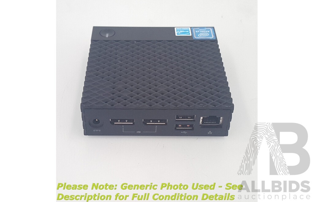 Dell Wyse 3040 Intel Atom x5 (Z8350) 1.44GHz-1.92GHz 4-Core CPU Thin Client w/ Power Supply