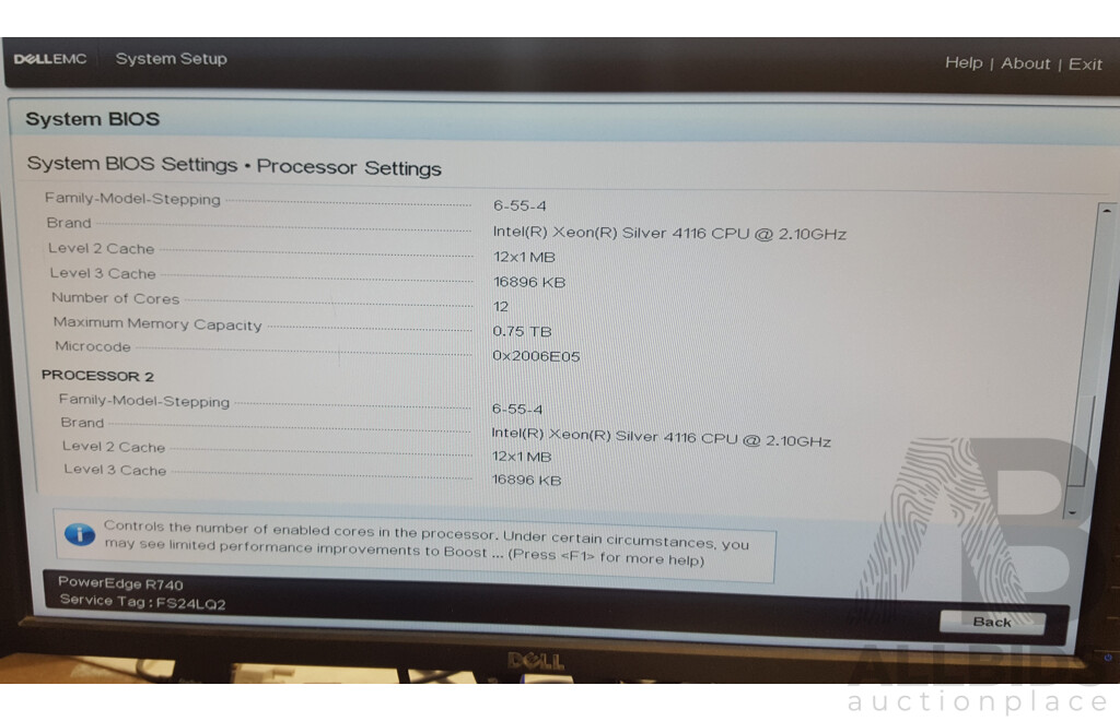 Dell EMC PowerEdge R740 Dual Intel Xeon SILVER (4116) 2.10GHz-3.00GHz 12-Core CPU 2RU Server w/ 256GB DDR4