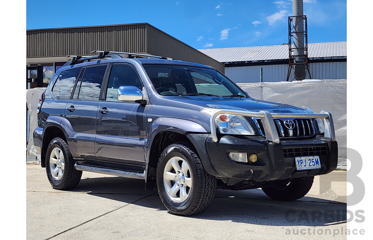 4/2007 Toyota Landcruiser Prado GXL (4x4) GRJ120R MY07 4d Wagon Grey 4.0L