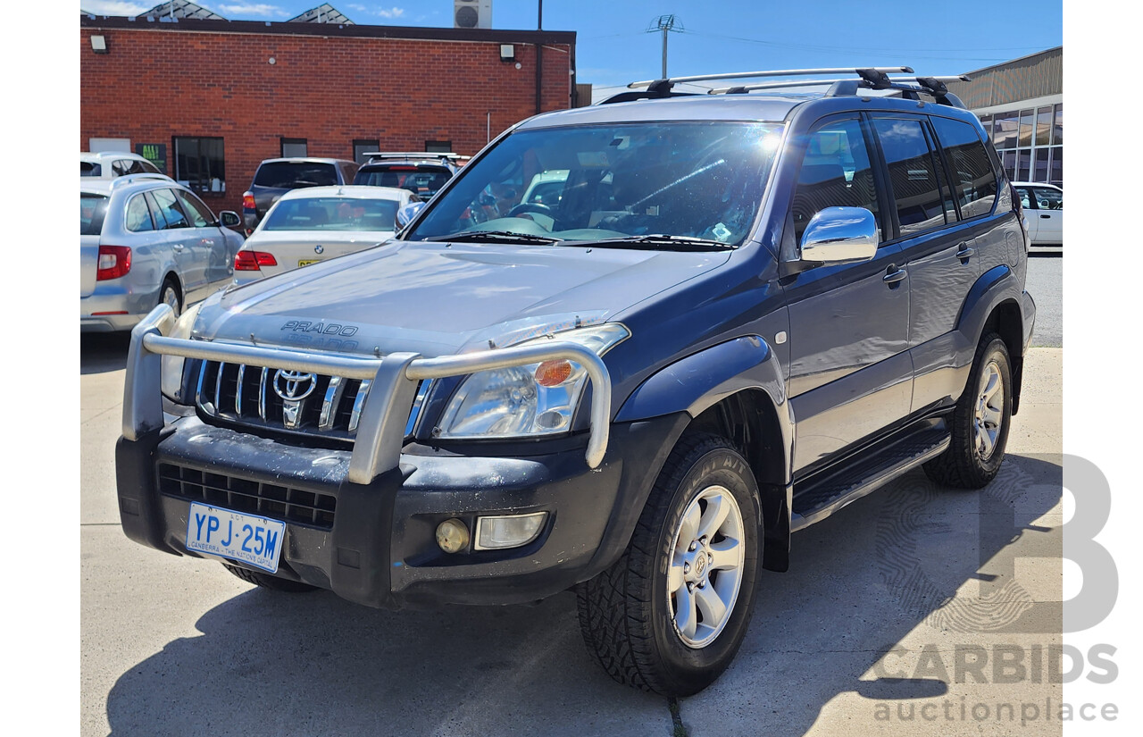 4/2007 Toyota Landcruiser Prado GXL (4x4) GRJ120R MY07 4d Wagon Grey 4.0L