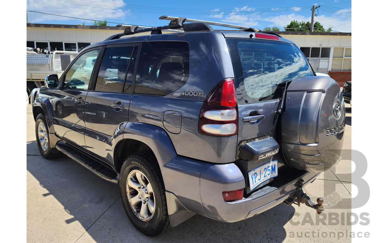 4/2007 Toyota Landcruiser Prado GXL (4x4) GRJ120R MY07 4d Wagon Grey 4.0L