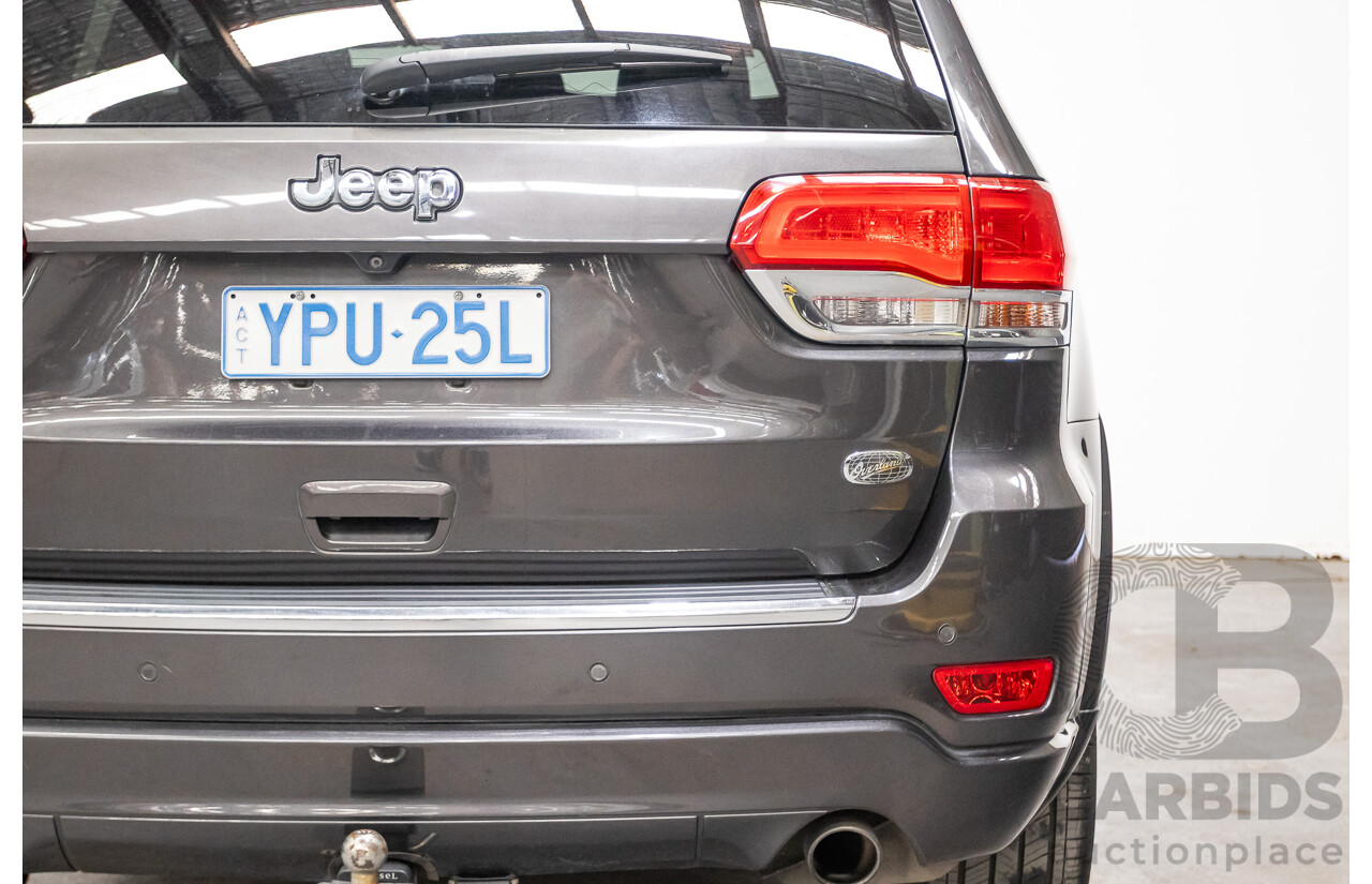 11/2016 Jeep Grand Cherokee Overland (4x4) WK MY15 4D Wagon Granite Crystal Metallic 3.6L V6