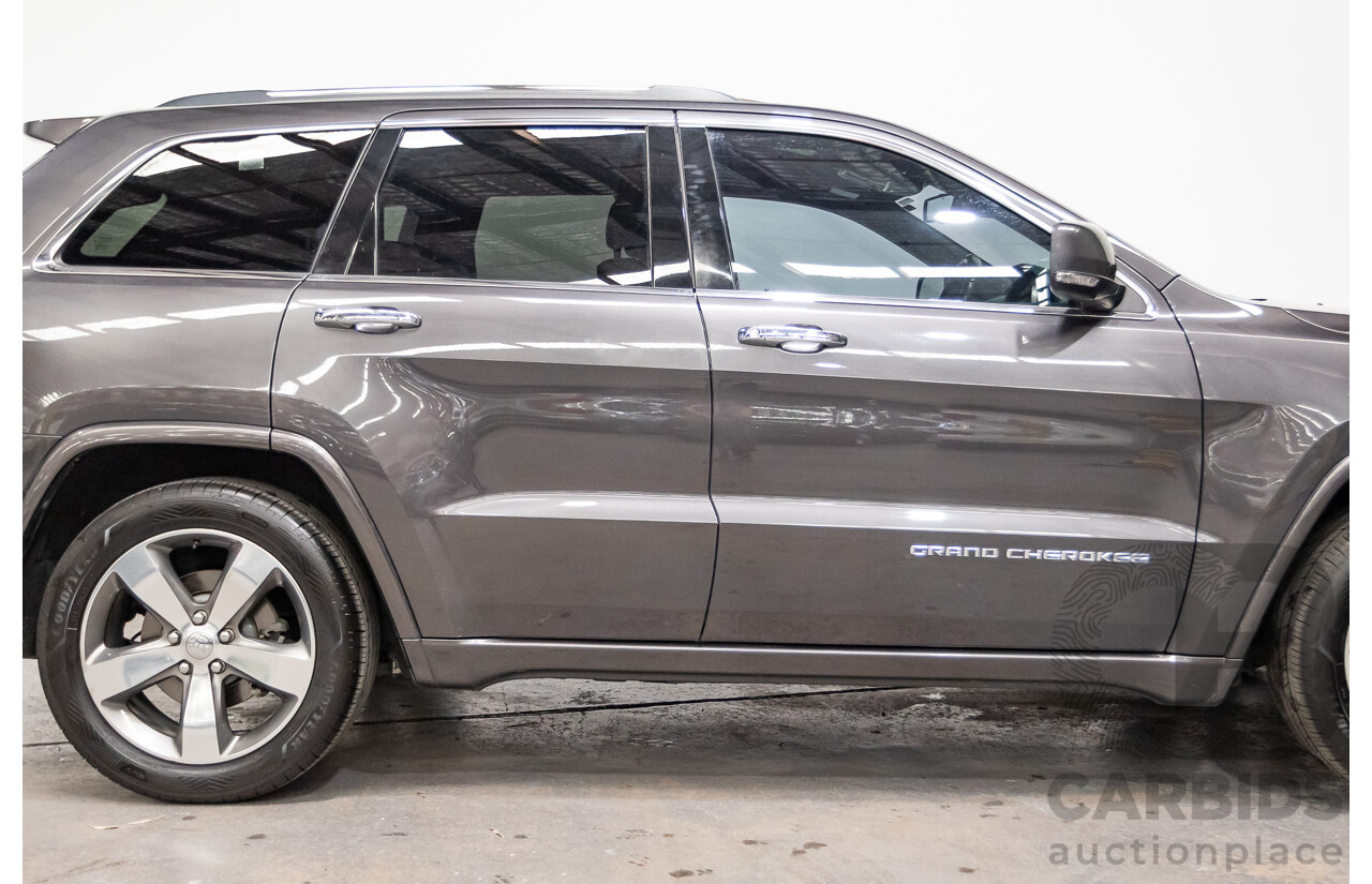 11/2016 Jeep Grand Cherokee Overland (4x4) WK MY15 4D Wagon Granite Crystal Metallic 3.6L V6