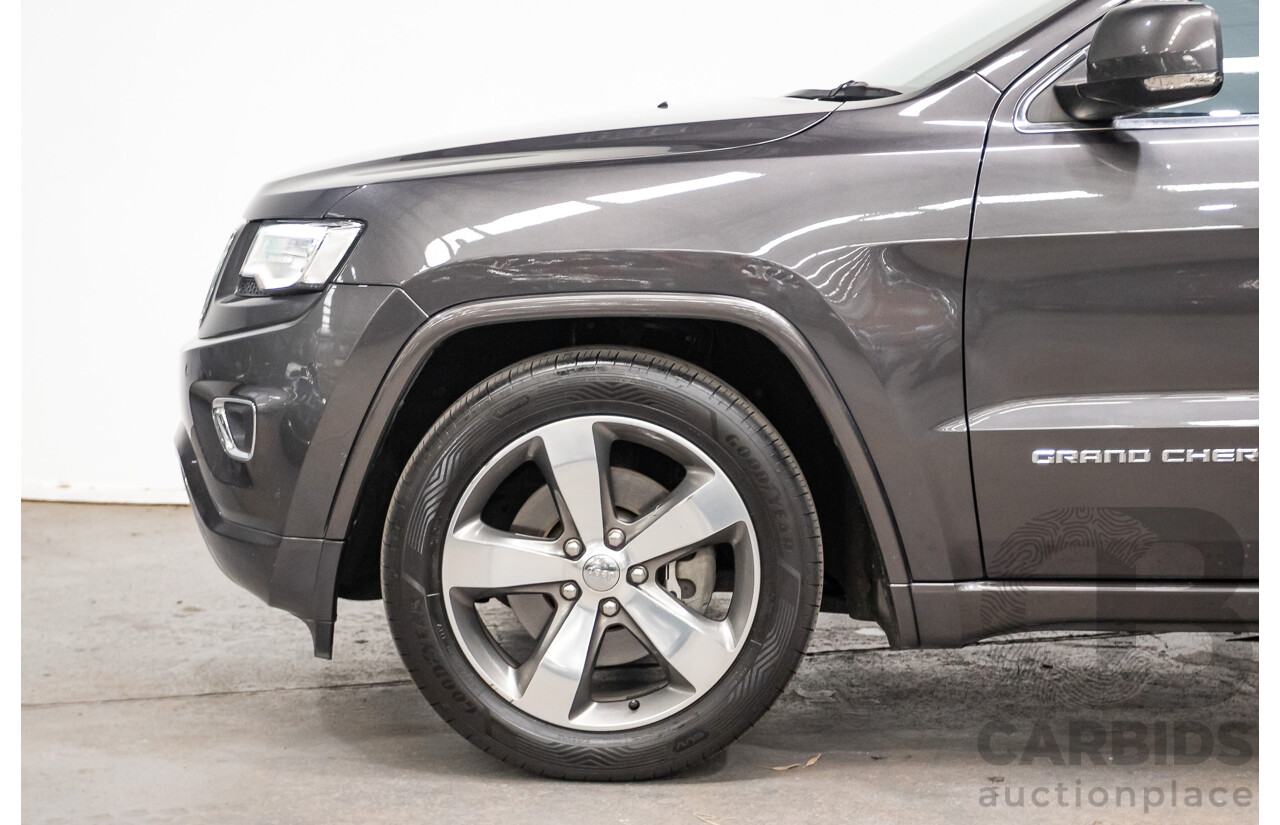 11/2016 Jeep Grand Cherokee Overland (4x4) WK MY15 4D Wagon Granite Crystal Metallic 3.6L V6