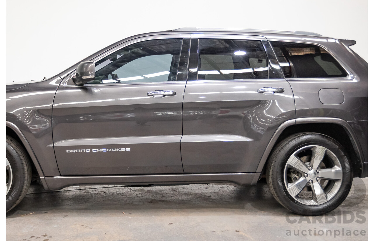 11/2016 Jeep Grand Cherokee Overland (4x4) WK MY15 4D Wagon Granite Crystal Metallic 3.6L V6