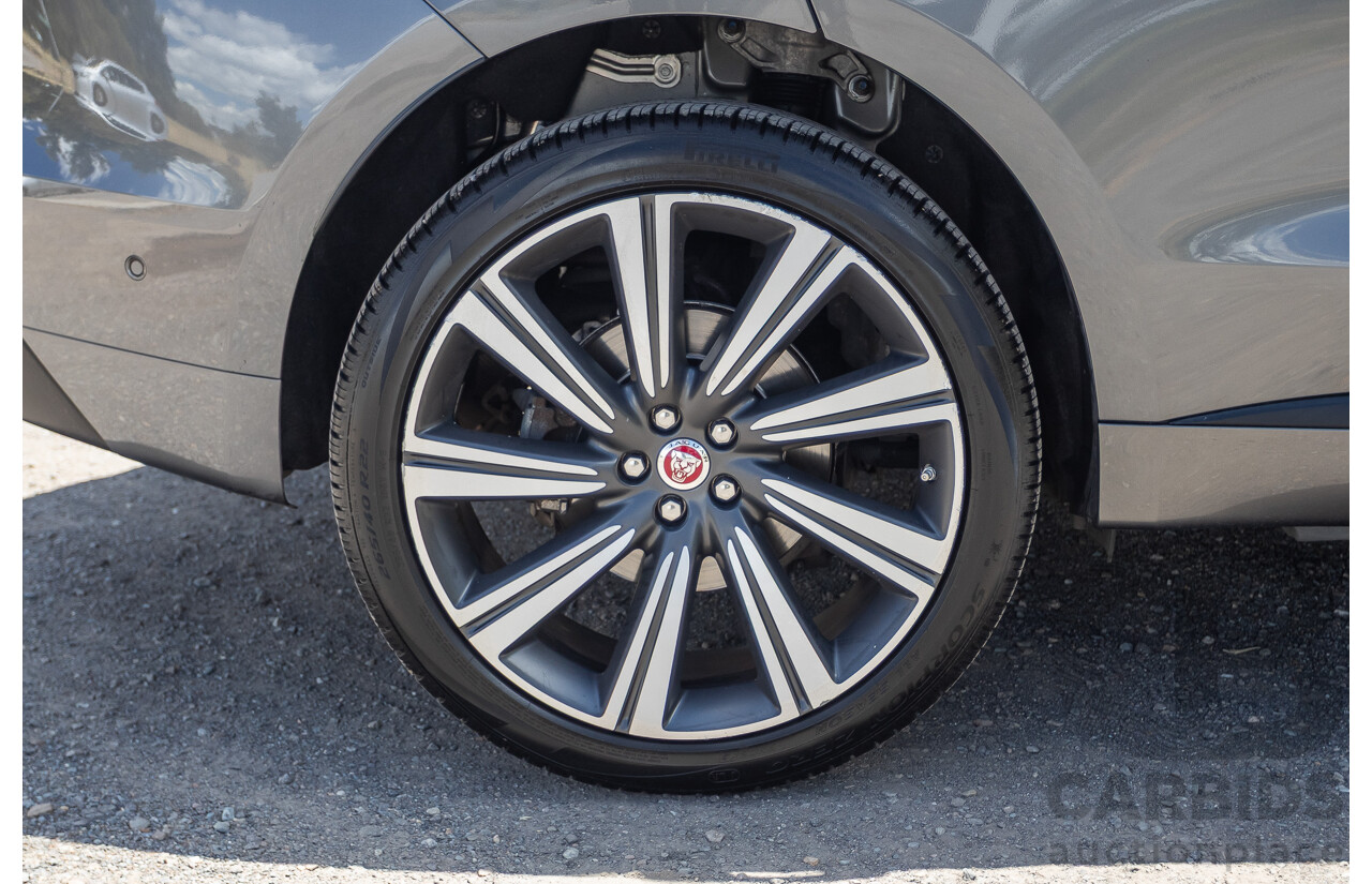 7/2016 Jaguar F-Pace 35t R-Sport (AWD) 4D Wagon Ammonite Grey Metallic Supercharged V6 3.0L