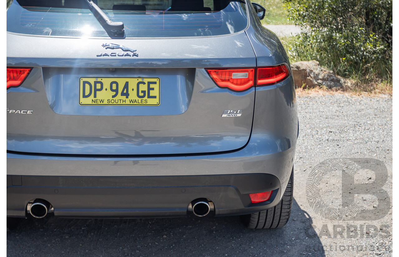 7/2016 Jaguar F-Pace 35t R-Sport (AWD) 4D Wagon Ammonite Grey Metallic Supercharged V6 3.0L