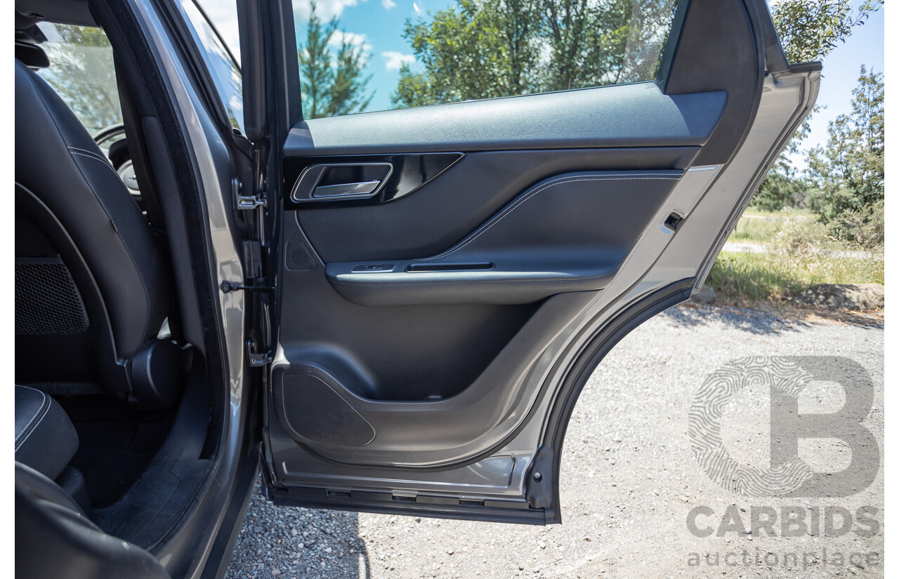 7/2016 Jaguar F-Pace 35t R-Sport (AWD) 4D Wagon Ammonite Grey Metallic Supercharged V6 3.0L