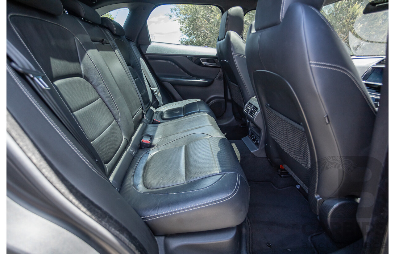 7/2016 Jaguar F-Pace 35t R-Sport (AWD) 4D Wagon Ammonite Grey Metallic Supercharged V6 3.0L