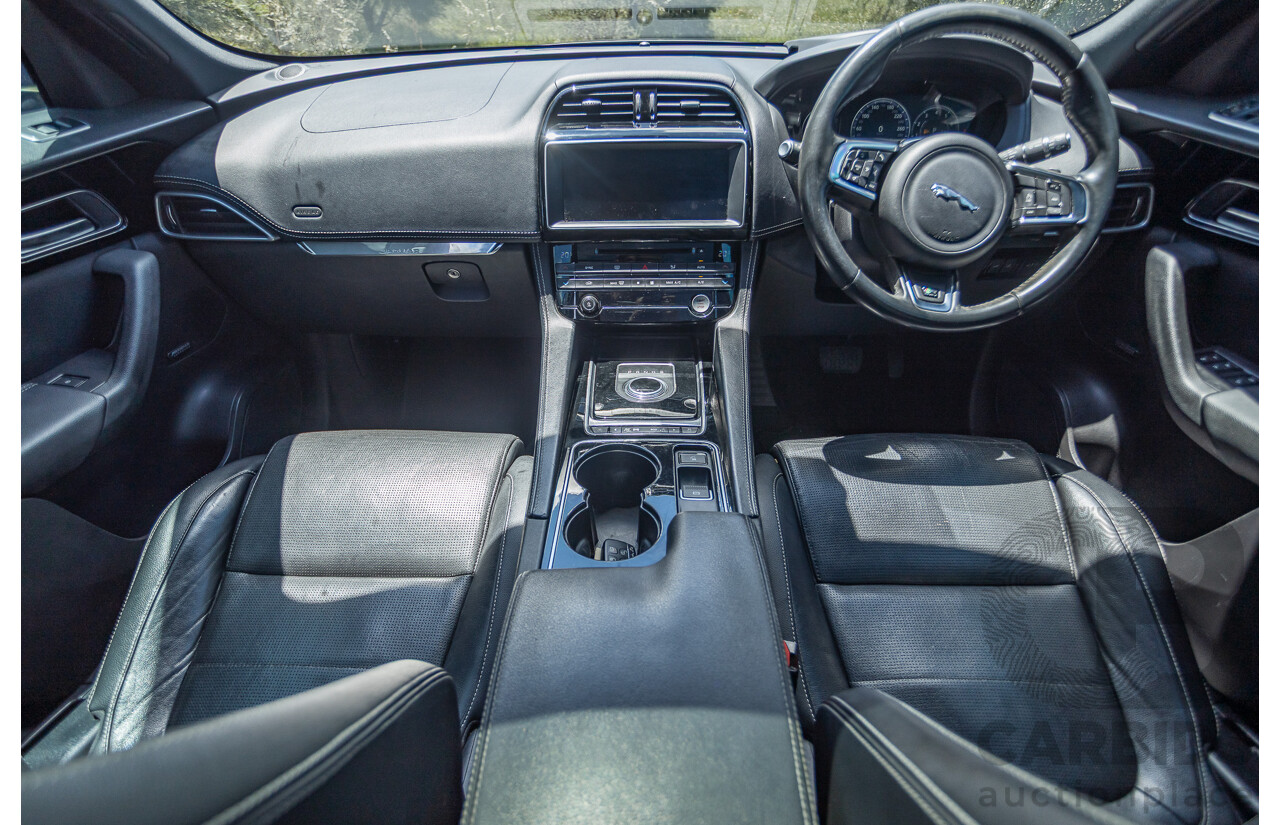 7/2016 Jaguar F-Pace 35t R-Sport (AWD) 4D Wagon Ammonite Grey Metallic Supercharged V6 3.0L