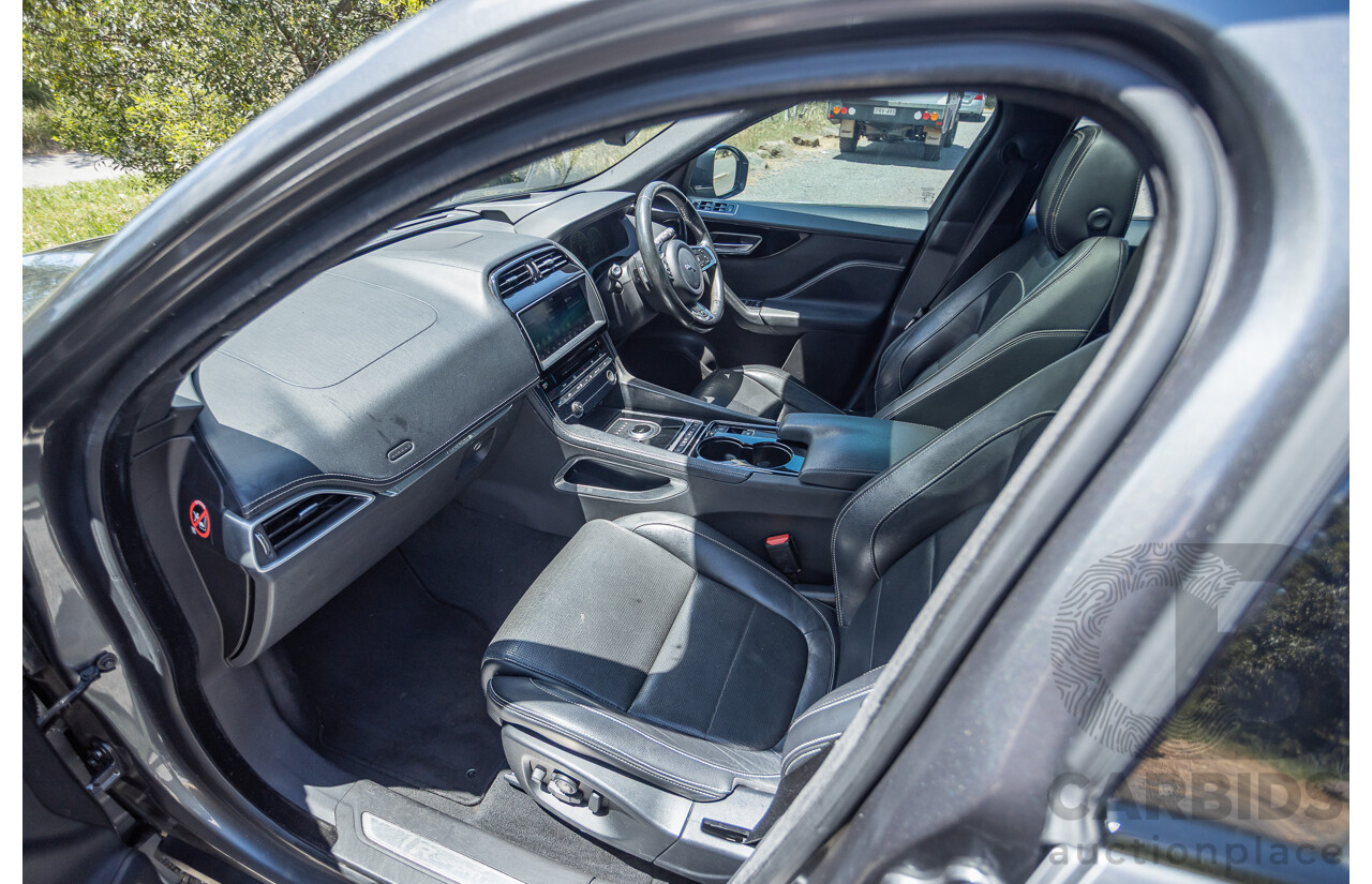 7/2016 Jaguar F-Pace 35t R-Sport (AWD) 4D Wagon Ammonite Grey Metallic Supercharged V6 3.0L