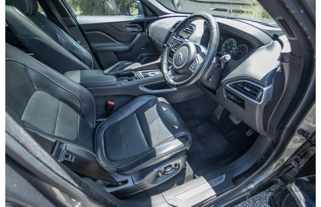 7/2016 Jaguar F-Pace 35t R-Sport (AWD) 4D Wagon Ammonite Grey Metallic Supercharged V6 3.0L