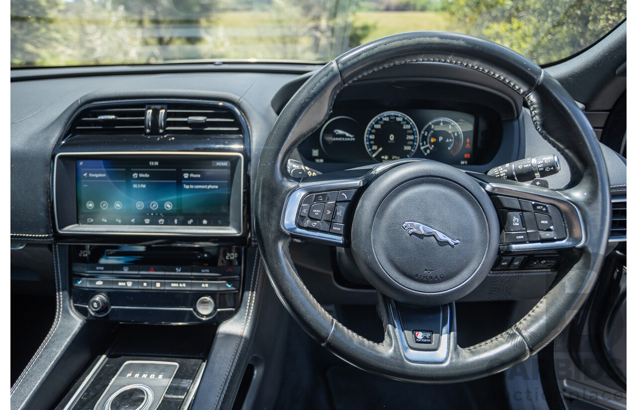 7/2016 Jaguar F-Pace 35t R-Sport (AWD) 4D Wagon Ammonite Grey Metallic Supercharged V6 3.0L