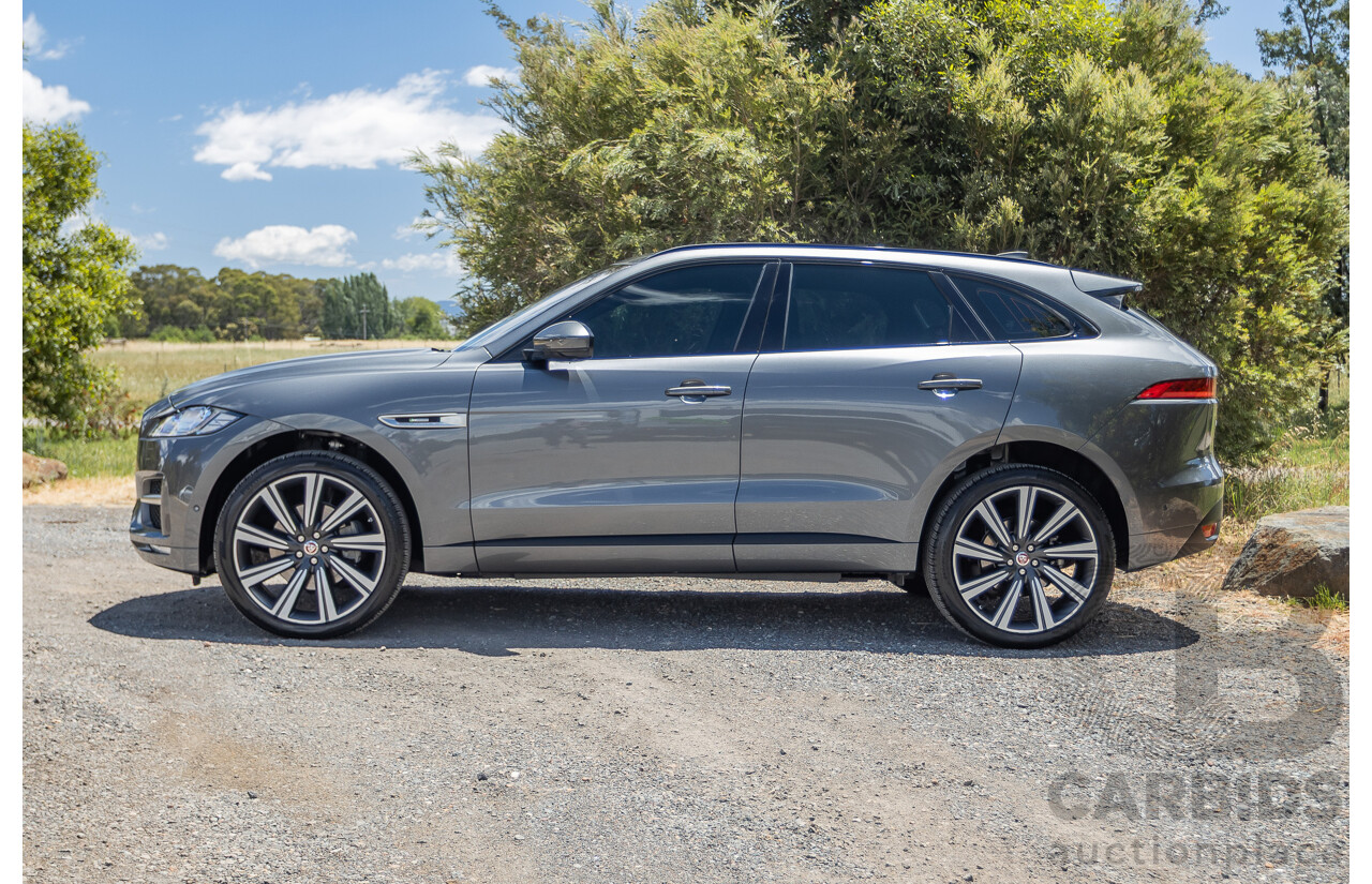 7/2016 Jaguar F-Pace 35t R-Sport (AWD) 4D Wagon Ammonite Grey Metallic Supercharged V6 3.0L