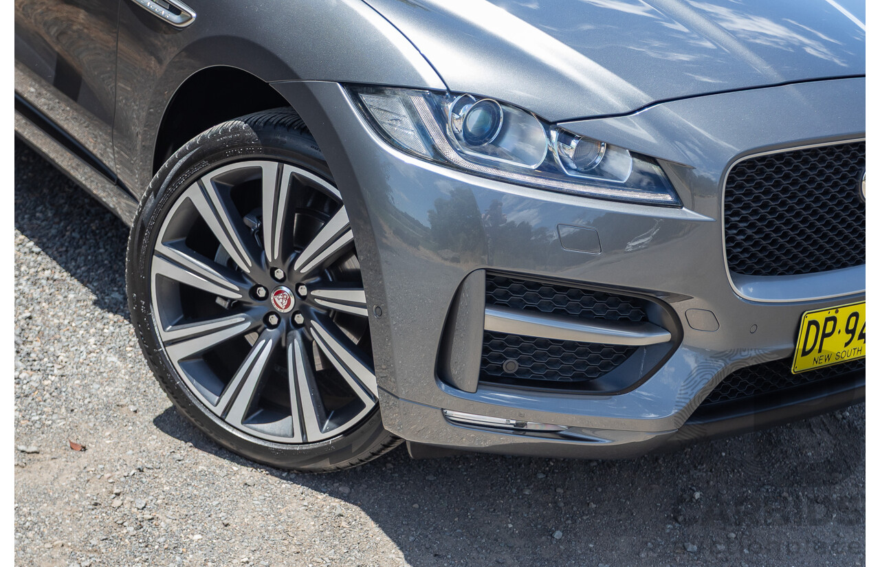 7/2016 Jaguar F-Pace 35t R-Sport (AWD) 4D Wagon Ammonite Grey Metallic Supercharged V6 3.0L