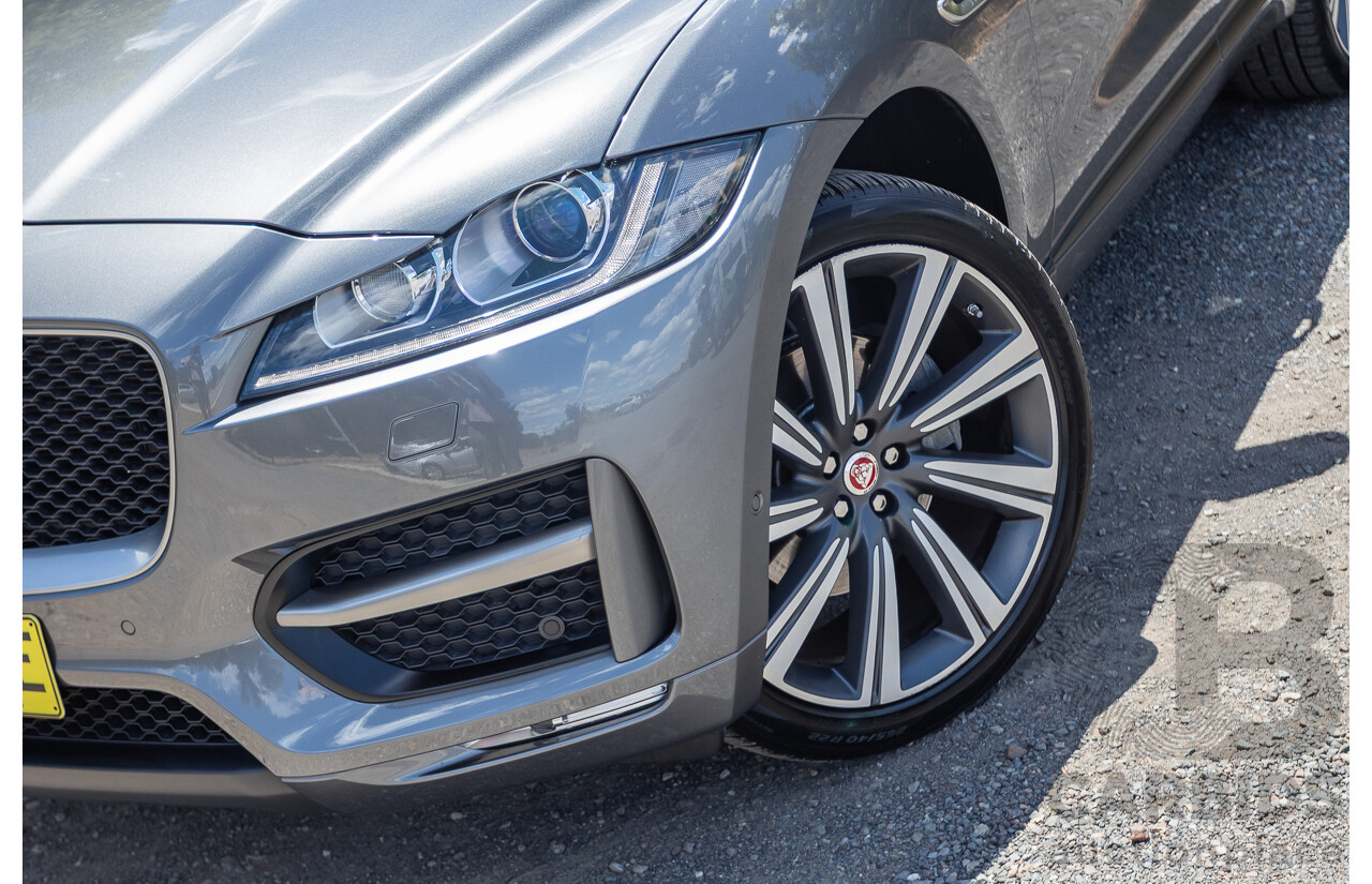 7/2016 Jaguar F-Pace 35t R-Sport (AWD) 4D Wagon Ammonite Grey Metallic Supercharged V6 3.0L