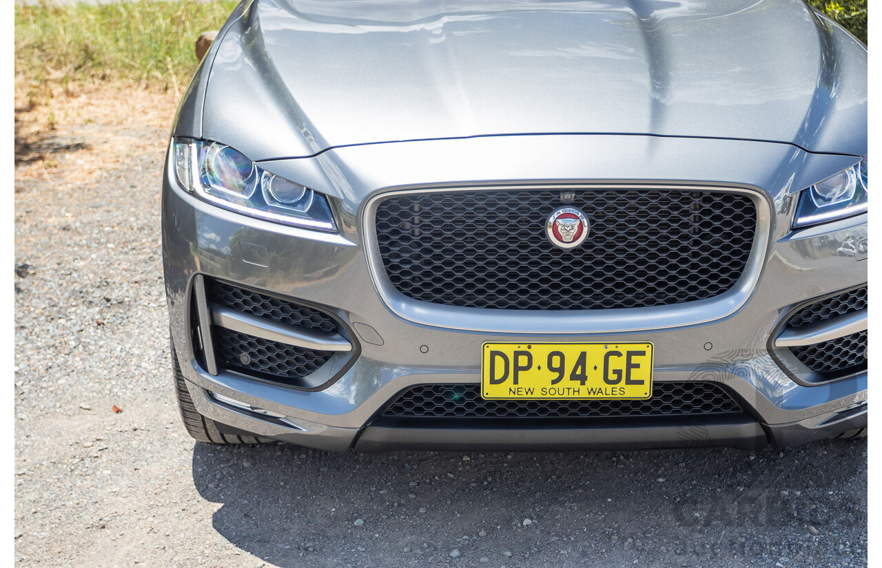 7/2016 Jaguar F-Pace 35t R-Sport (AWD) 4D Wagon Ammonite Grey Metallic Supercharged V6 3.0L