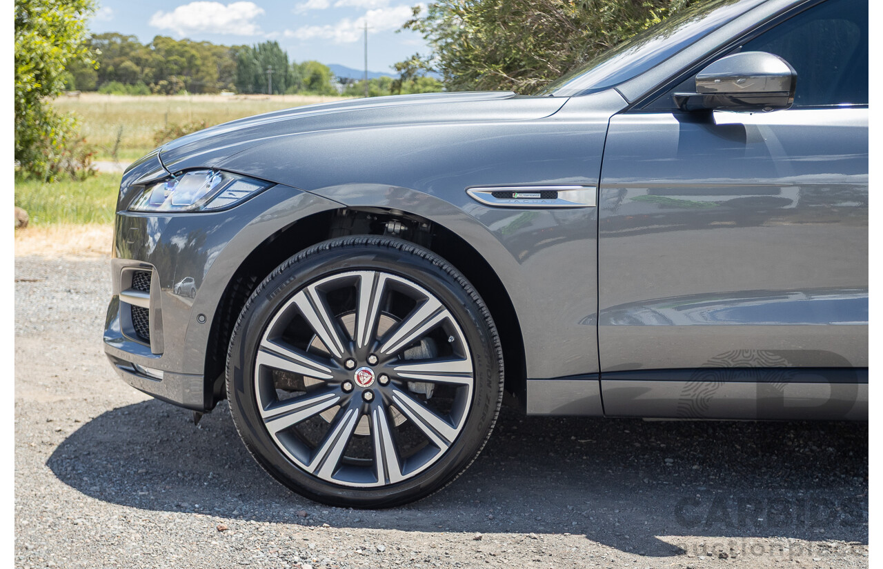 7/2016 Jaguar F-Pace 35t R-Sport (AWD) 4D Wagon Ammonite Grey Metallic Supercharged V6 3.0L