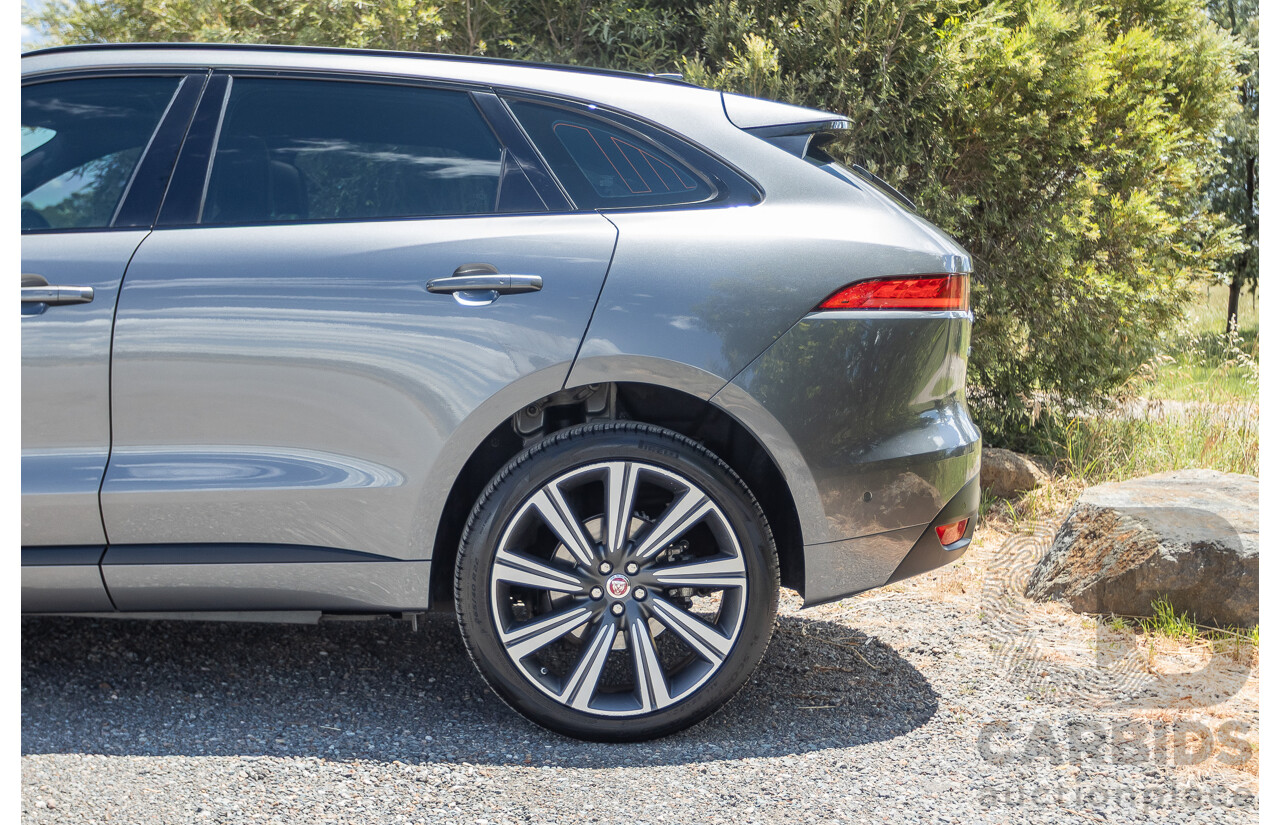 7/2016 Jaguar F-Pace 35t R-Sport (AWD) 4D Wagon Ammonite Grey Metallic Supercharged V6 3.0L