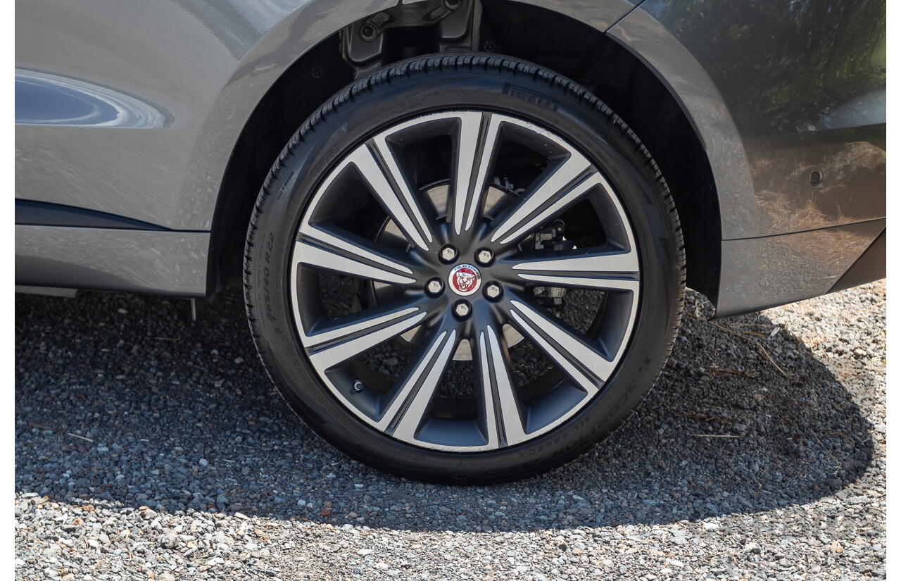 7/2016 Jaguar F-Pace 35t R-Sport (AWD) 4D Wagon Ammonite Grey Metallic Supercharged V6 3.0L