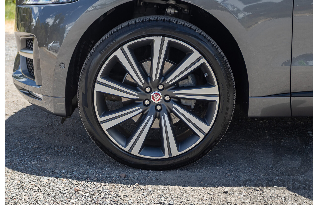 7/2016 Jaguar F-Pace 35t R-Sport (AWD) 4D Wagon Ammonite Grey Metallic Supercharged V6 3.0L