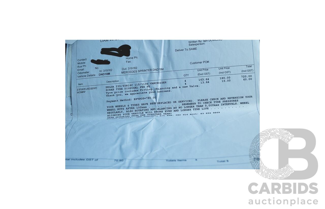 5/2017 Mercedes-Benz Sprinter 316cdi MWB MY17 4d Van White Turbo Diesel 2.1L