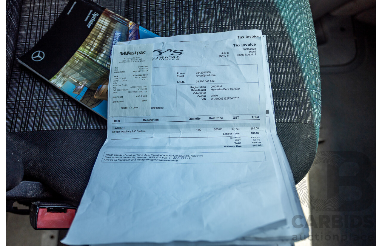 5/2017 Mercedes-Benz Sprinter 316cdi MWB MY17 4d Van White Turbo Diesel 2.1L