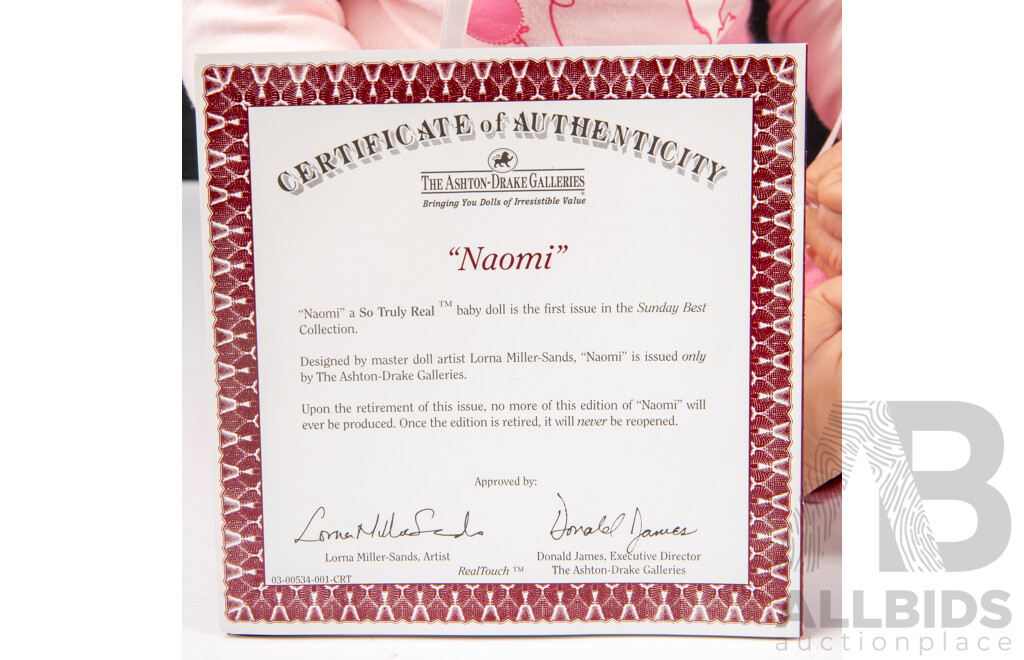 Boxed Ashton Drake Gallery Doll 'Naomi' by Lorna Miller-Sands