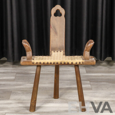 Vintage Spanish Birthing Chair